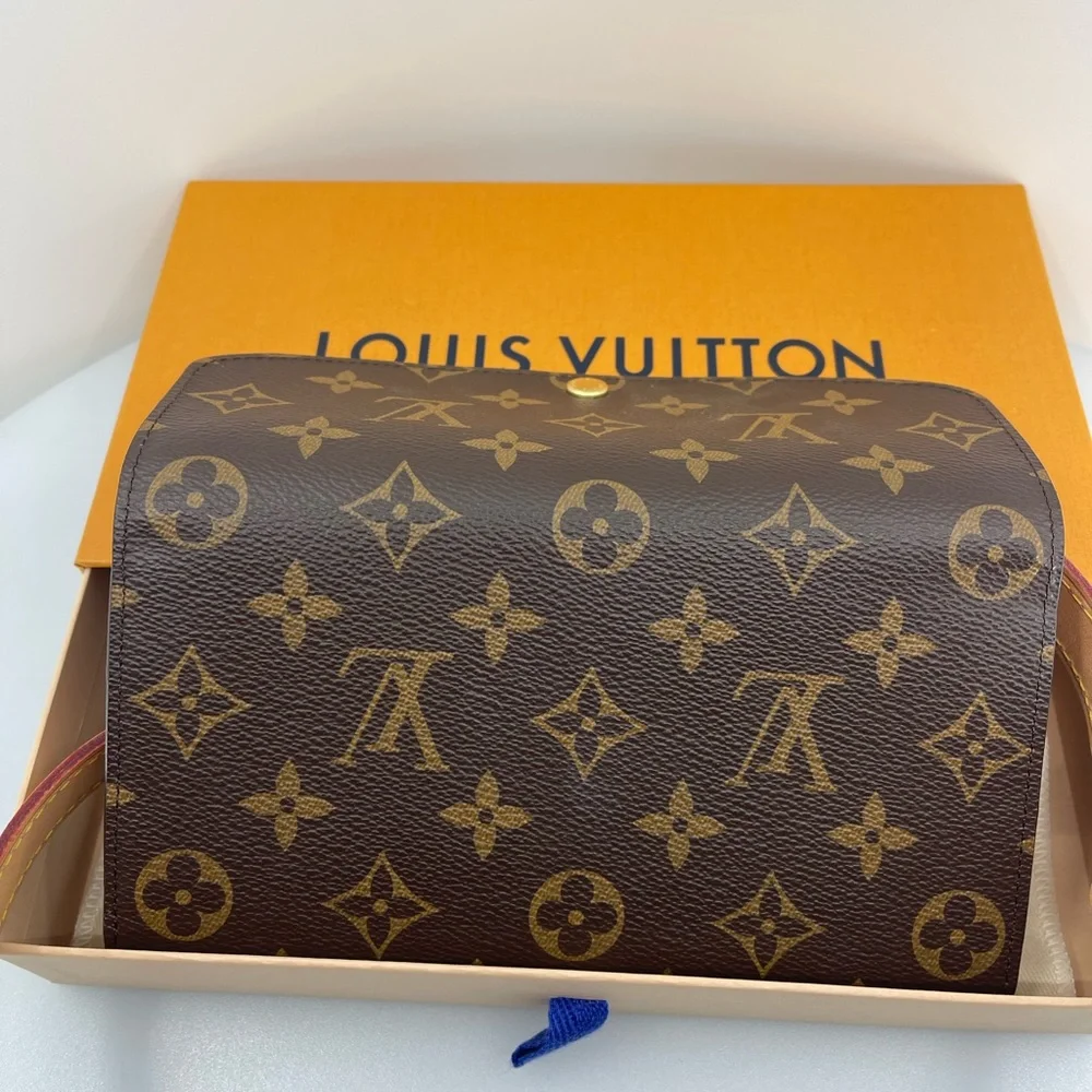 Louis Vuitton Monogram Emilie Wallet on Strap Rose Ballerine M61289 - Picture 4 of 14